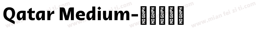 Qatar Medium字体转换